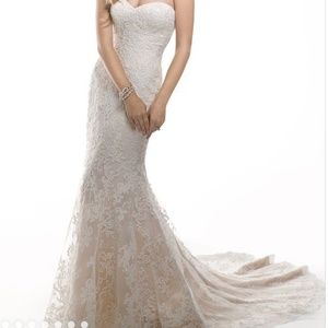 Maggie Sottero Strapless Wedding Dress